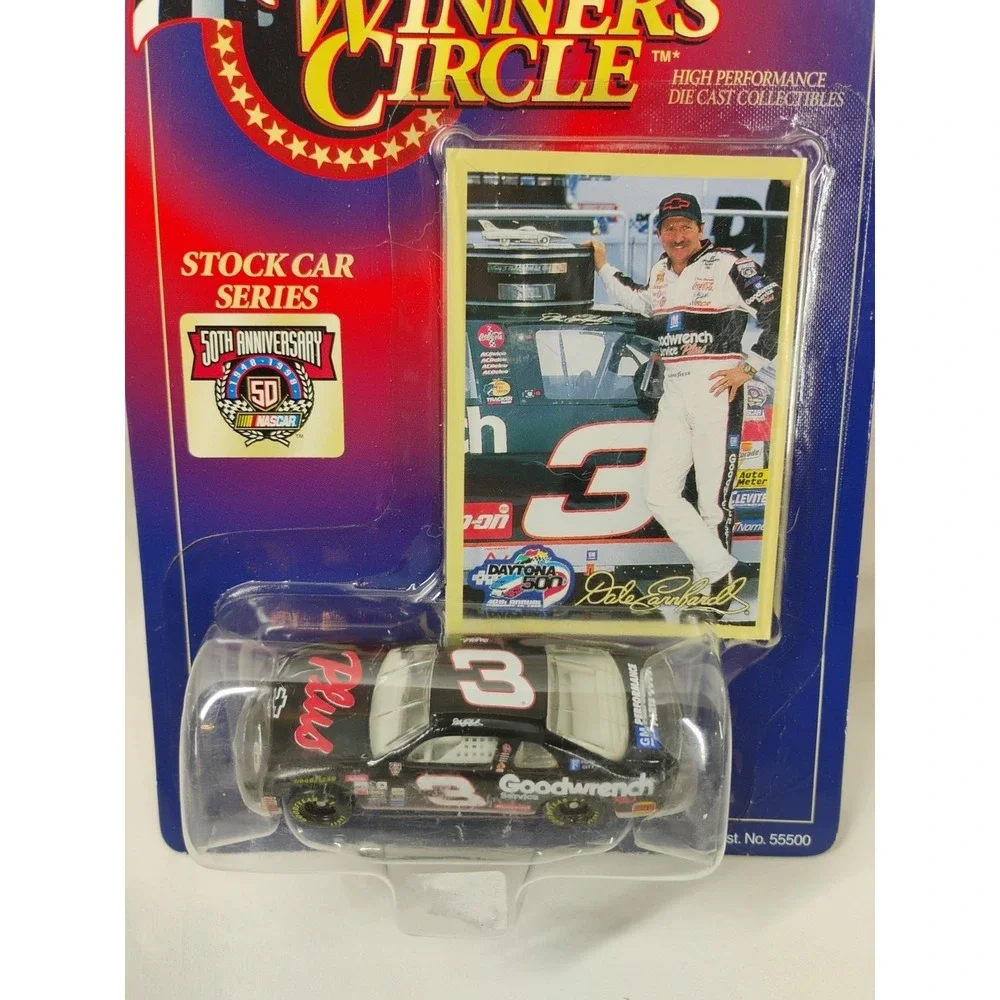 Nascar 1998 Winners Circle #3 Dale Earnhardt 50th Anniversary Diecast Car & Card